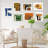" Multicolor Colorful Mid-Century Grunge Paint Stroke Abstract Geometric " 7 - Pieces-92573592-99535722