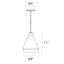 Koma 1-Light LED Single Cone Pendant-395710469-274114136