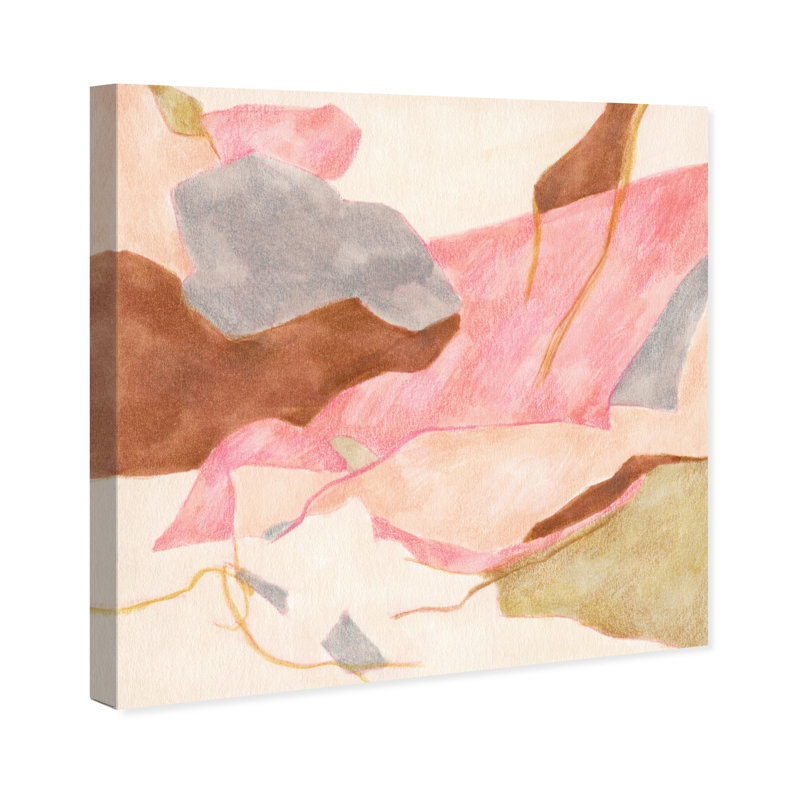 Grand canyon rose sur toile, H 12 po x l 12 po x P 0,8 po