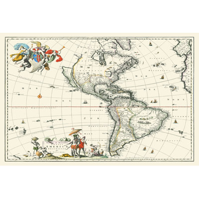 Map Of America - Wrapped Canvas Print