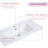 36 Inch Glossy White Ceramic Bathroom Sink - Integrated Basin with Sleek Modern Design, Easy to Clean, Durable Finish, Not Include Faucet & Drain