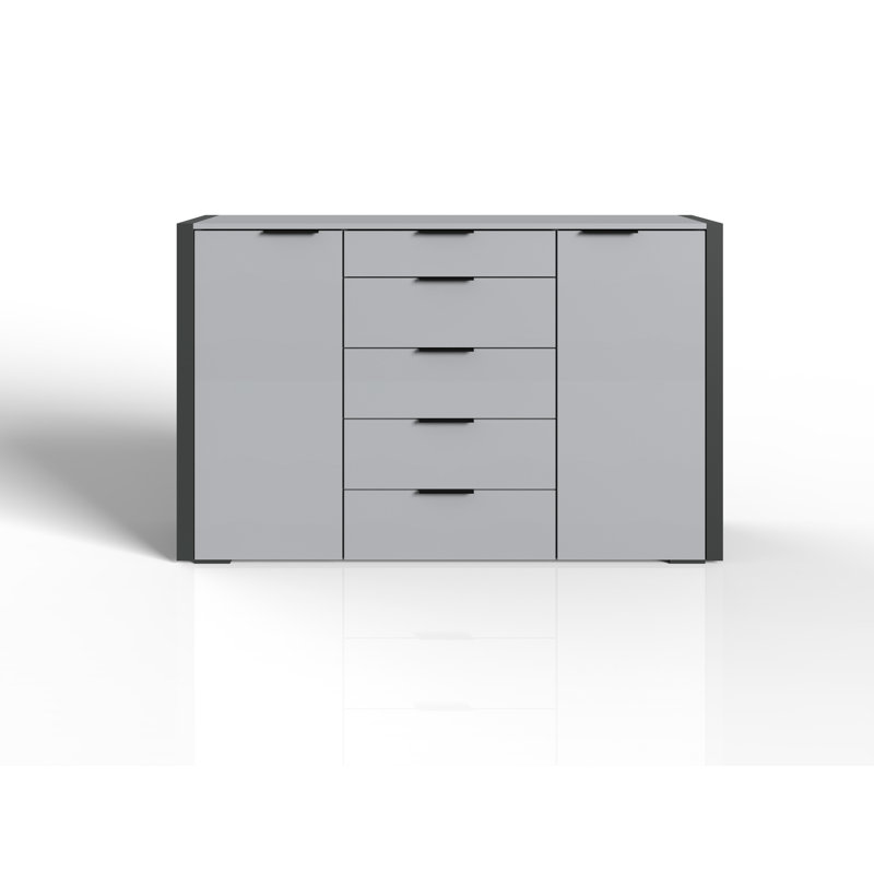 Doner 148cm W 5 - Drawer Chest of Drawers