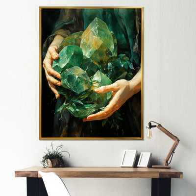Emerald Amazonite Stones Aventurine II sur toile