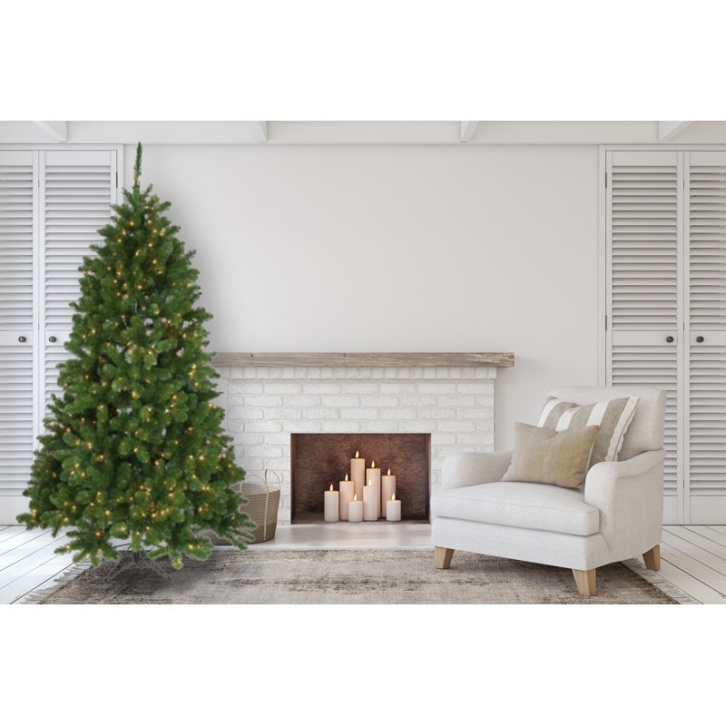 90' H Lighted Artificial Fir Christmas Tree