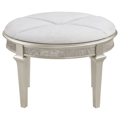 Solid + Manufactured Wood Accent Stool