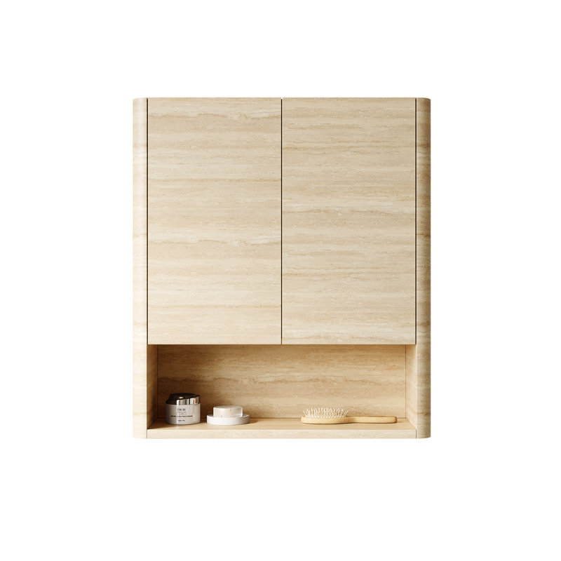 26" Storage Cabinet, Modern Aesthetics Style, High Plywood, Ample Storage, System For Bathroom, Kitchen, Laundry Room Bathroom Cabinet With Doors And Shelf, Feature, Excellent Dimensional Stability,