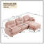 Canapé modulaire en L 107 po Chenille-1991452187