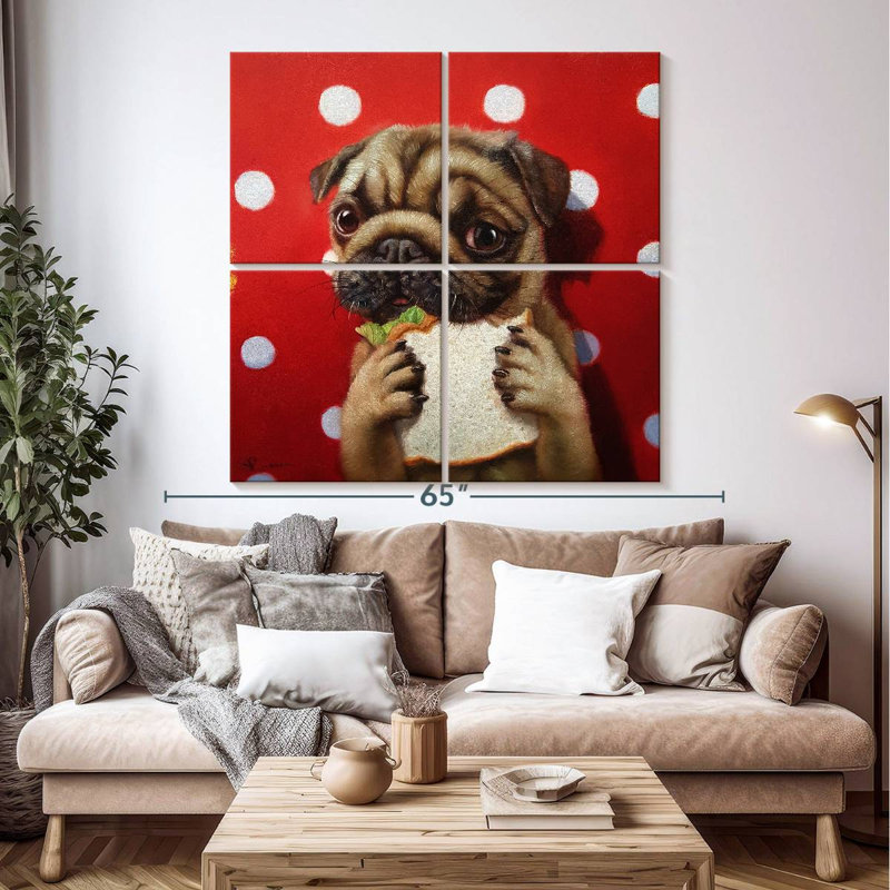 Ketti Pugalicious, 50" H x 50" W