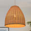 Luminaire suspendu dôme en rotin naturel naturel