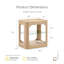Table de bout à DEL 22 po avec tablette en verre Nolan-135888024