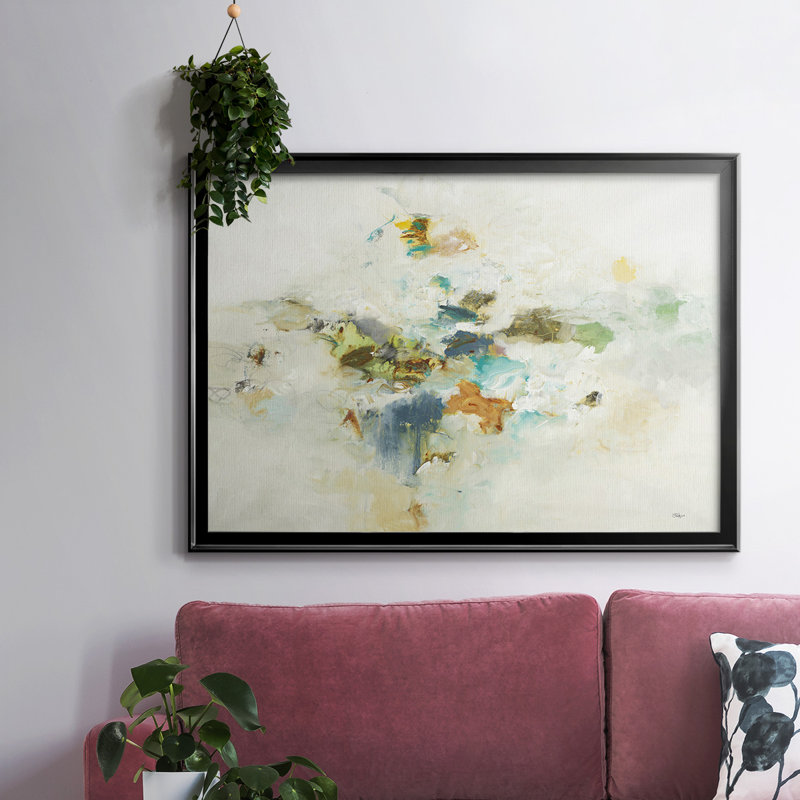 «Whimsy of One-Encadré», toile tendue avec châssis, Noir, H 14 po x l 20 po x P 1,5 po