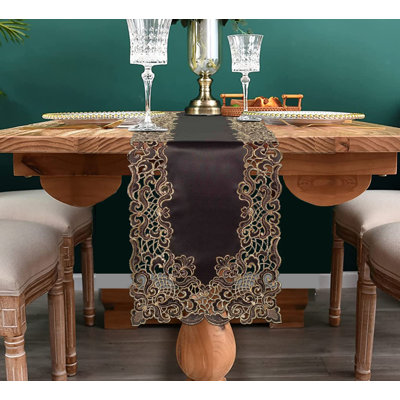 Onetha Elegant Table Runner and Placemats of Granada Collection for Stylish and Luxurious Christmas Decor