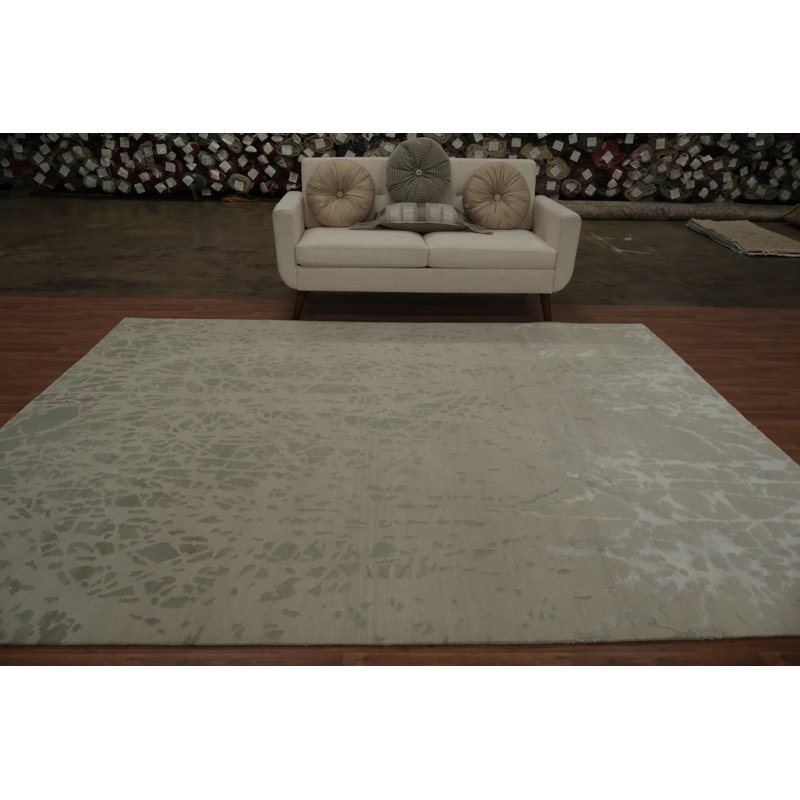 Tapis à motif de branches naturelles dans des tons de terre apaisants 8 x 10