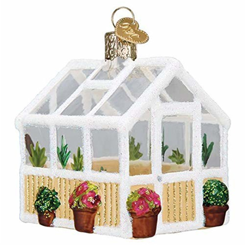 Ornement en verre soufflé pour arbre de Noël Old World, H 5 po x l 5 po x P 7 po