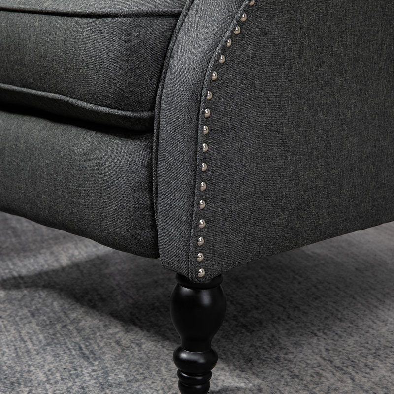 Fauteuil inclinable manuel standard Ashlye, Polyester gris foncé