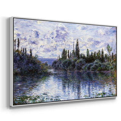 Bras de la seine près de Vetheuil, 1878, toile tendue avec châssis de qualité supérieure - prête à être accrochée