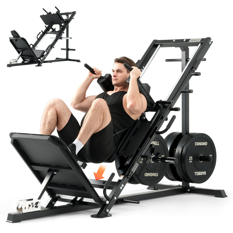 Machine à squat Mikolo, presse linéaire et paliers à 3 angles pour la salle de gym à domicile