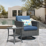 Osorio Swivel Wicker Outdoor Lounge Chair