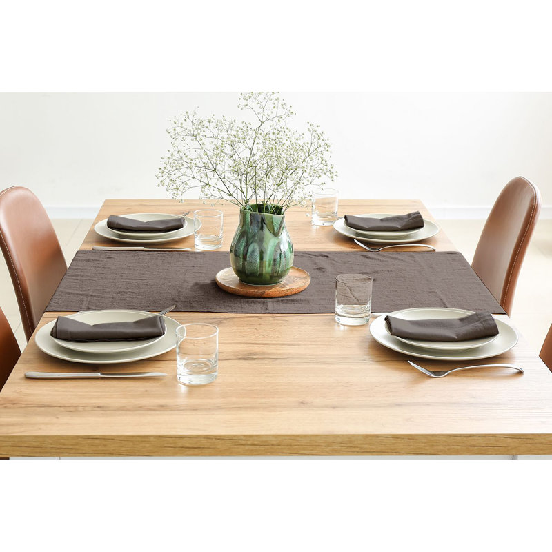 Ensemble de serviettes de table carré, L 20 po x L 20 po, Brun clair