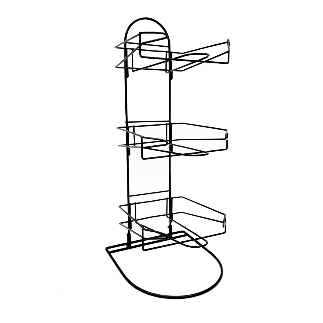 Ainura Counter Hat Display with 3 Pockets for Displaying Upto 24 Hats, Caps or Similar Types of Headwear Rebrilliant