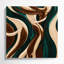 Abstrait art figuratif sur toile vert 46-345146296