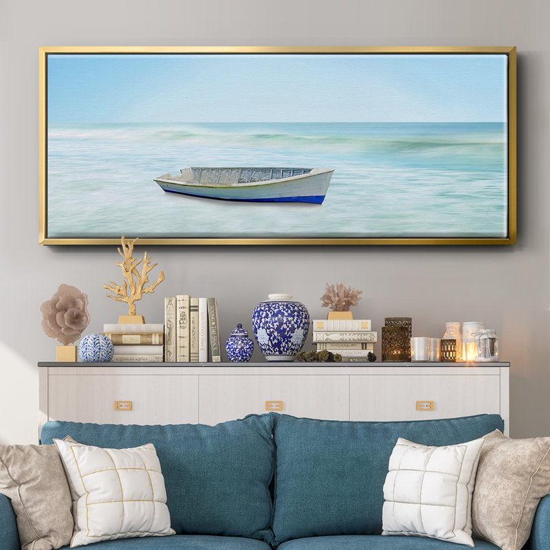 Where  she goes- Framed Canvas, 20" H x 50" W