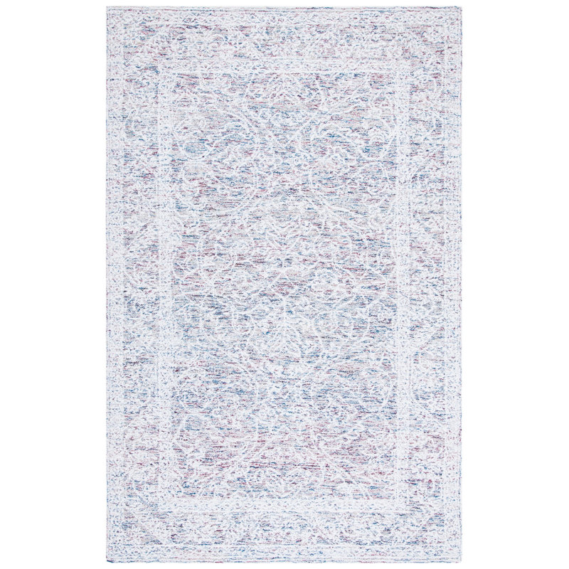 Metro Hand Tufted Performance Floral Rug, Rectangle 4' x 6'