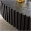 Table basse fabriquée à la main Ellipse, base robuste en piédestal de 43,7 pouces, panneau de fibres à densité moyenne pour le salon-694246924