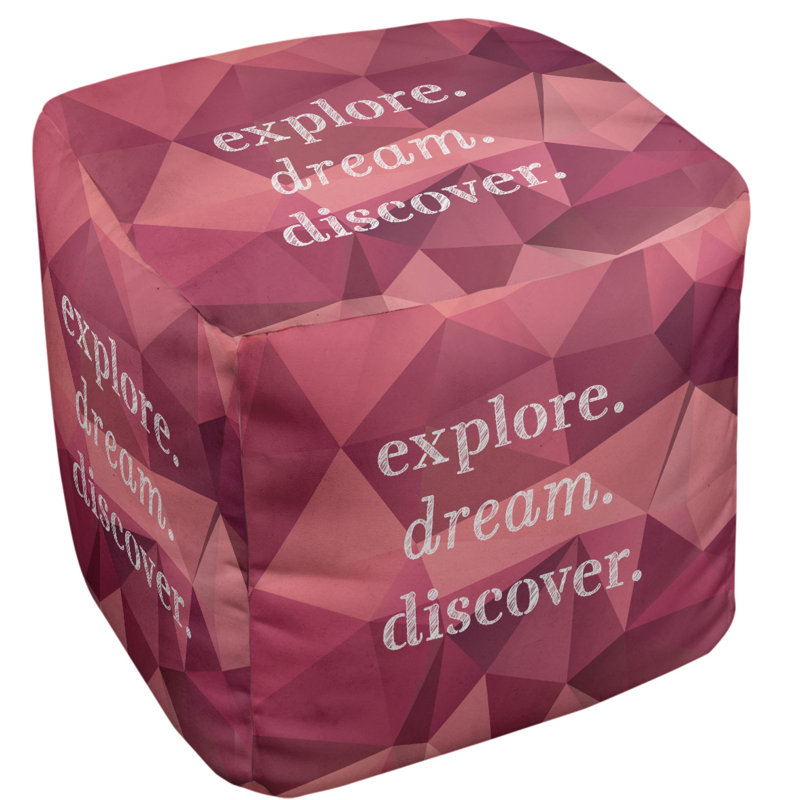 Upholstered Ottoman, Pink Tourmaline