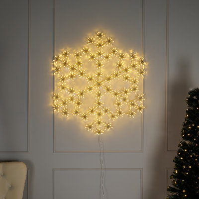 Cluster Snowflake Tree Rope Light