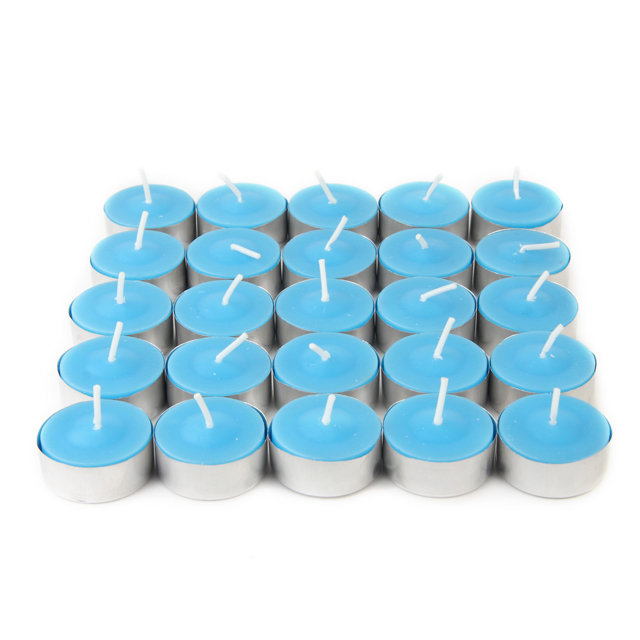 Bougie parfumée Citronella, Turquoise, Ensemble de 1 200