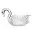 Swan Crystal Serving Bowl