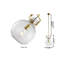 Luminaire suspendu simple en laiton 1 lumière avec abat-jour en verre transparent CALAHAN