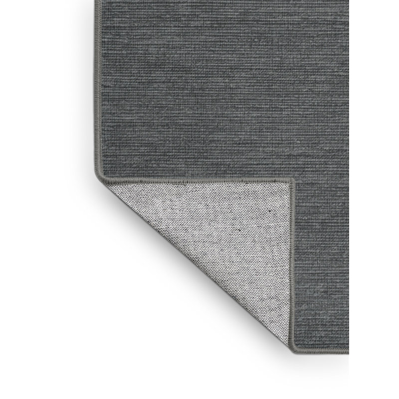 Machine Washable Solid Gray Area Rug, Rectangle 2' x 3'