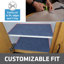 Doublure de tablette et de tiroir de qualité supérieure, tissu rembourré épais, absorbant, imperméable, antidérapant, non adhésif, doublures pour armoires de cuisine, armoires (bleu bourrache) (12 po x 59 po) (fabrication américaine)-87189153-101170186