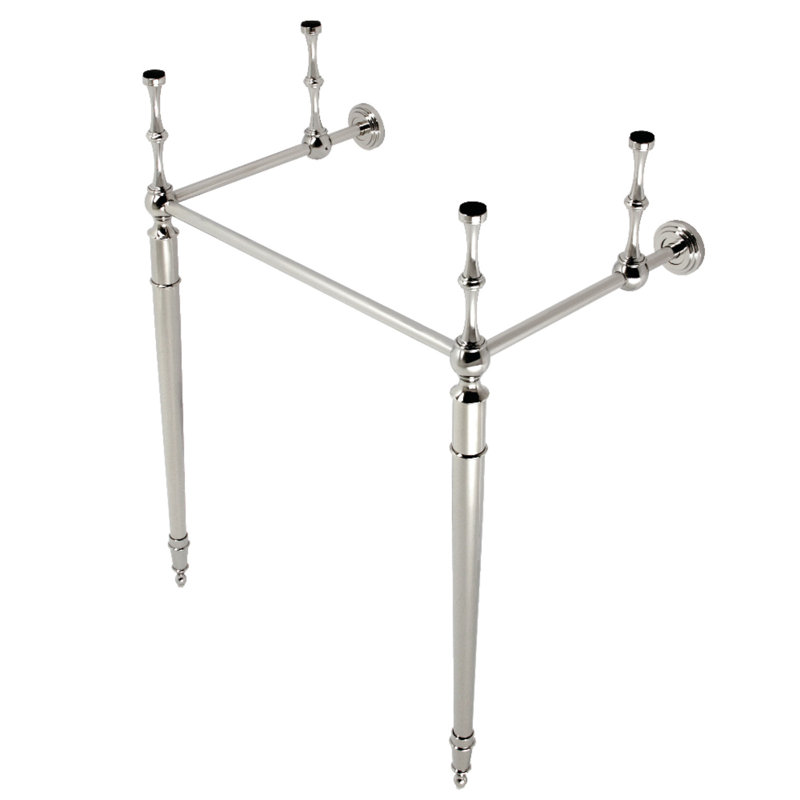 Kingston Brass Edwardian Brass Console Sink Legs, Polished Nickel