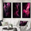 "Rose et noir", 3 pièces sur toile-1878863456-1878863459