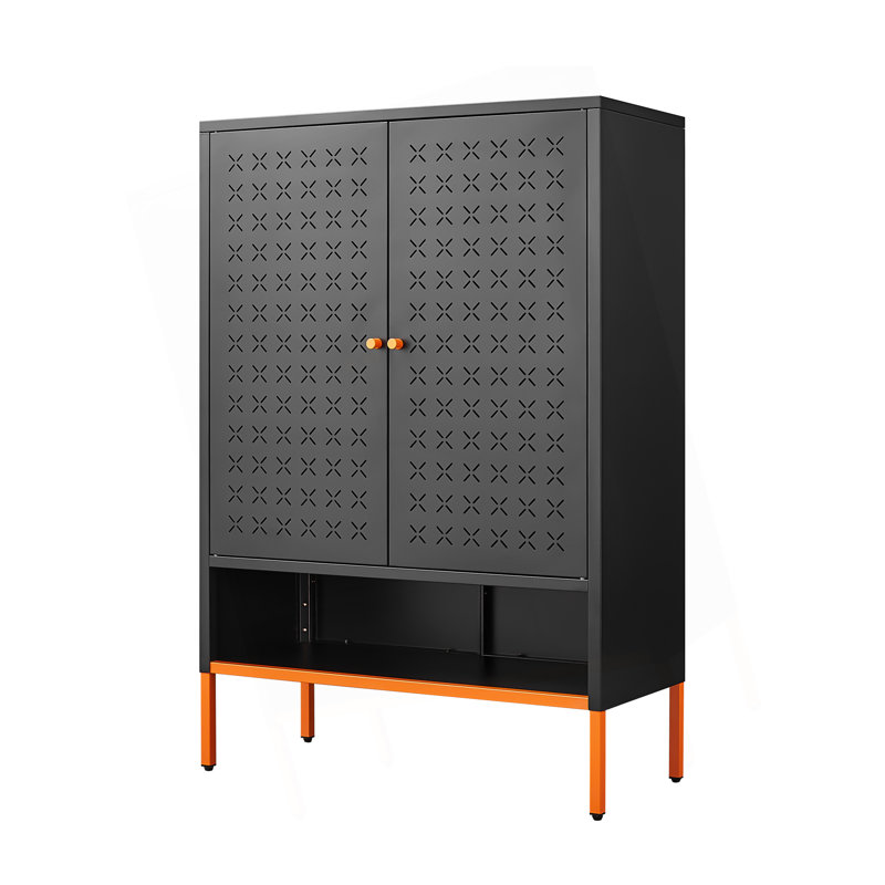 Versatile Cabinet With Advanced Design For Optimal Storage, Black
