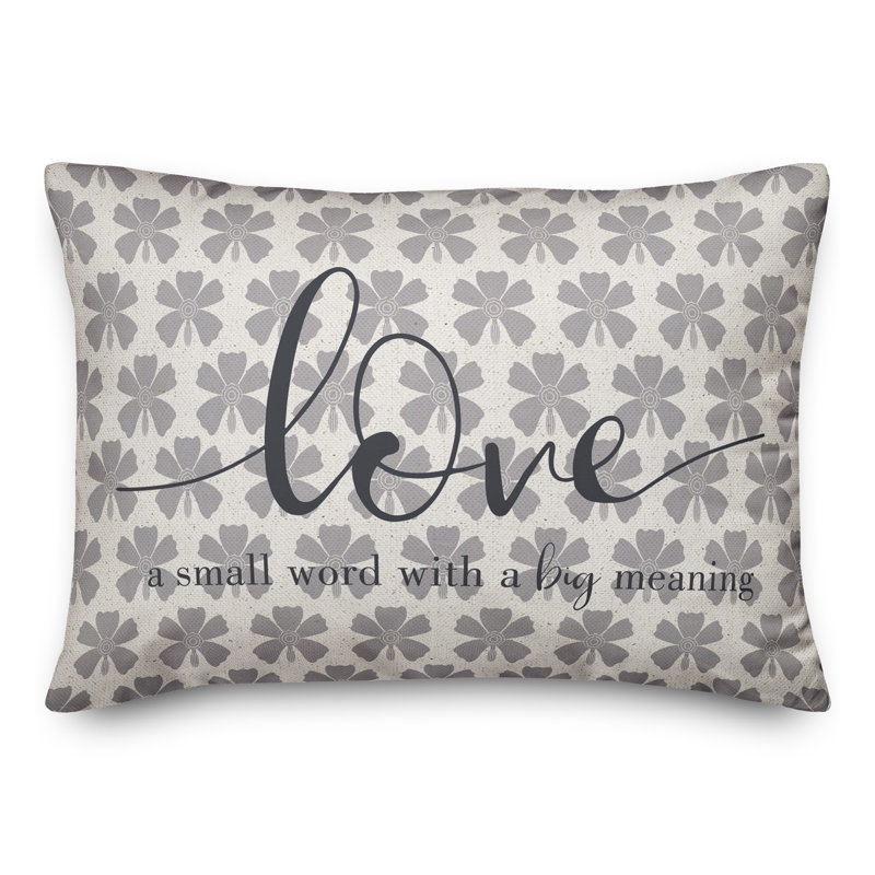 Floral Outdoor Reversible Throw Pillow