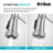 KRAUS Allyn Commercial Style 2-Function Single Handle Pull Down Kitchen Faucet-106378539