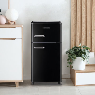 DEMULLER 3.5 Cubic Feet Mini Fridge with Freezer
