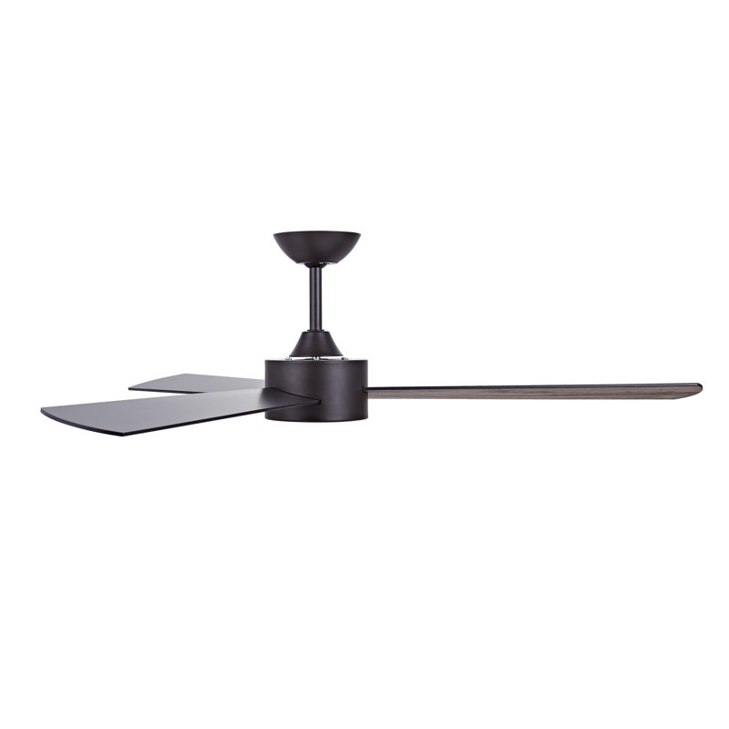 52" Tora 3 - Blade Standard Ceiling Fan with Remote Control, Oil Rubbed Bronze