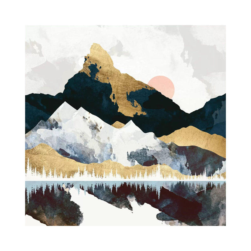 Hiver - impression, Toile tendue, H 12 po x l 12 po x P 1,5 po