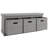 Shoe Bench with 3 Fabric Baskets-605650454