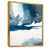Toile avec cadre flottant or