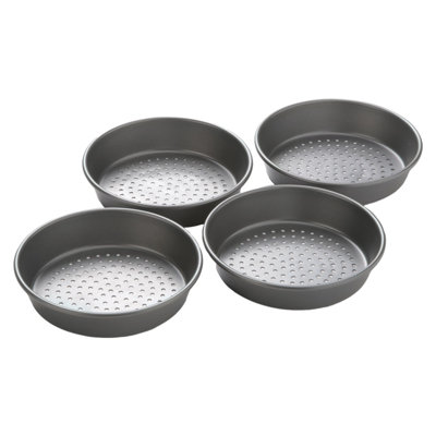 Ensemble de mini plat à pizza perforé Chicago Metallic Professional