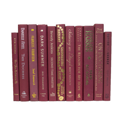 Decorative Books - Bordeaux Book Bundle - 1 Foot of Books