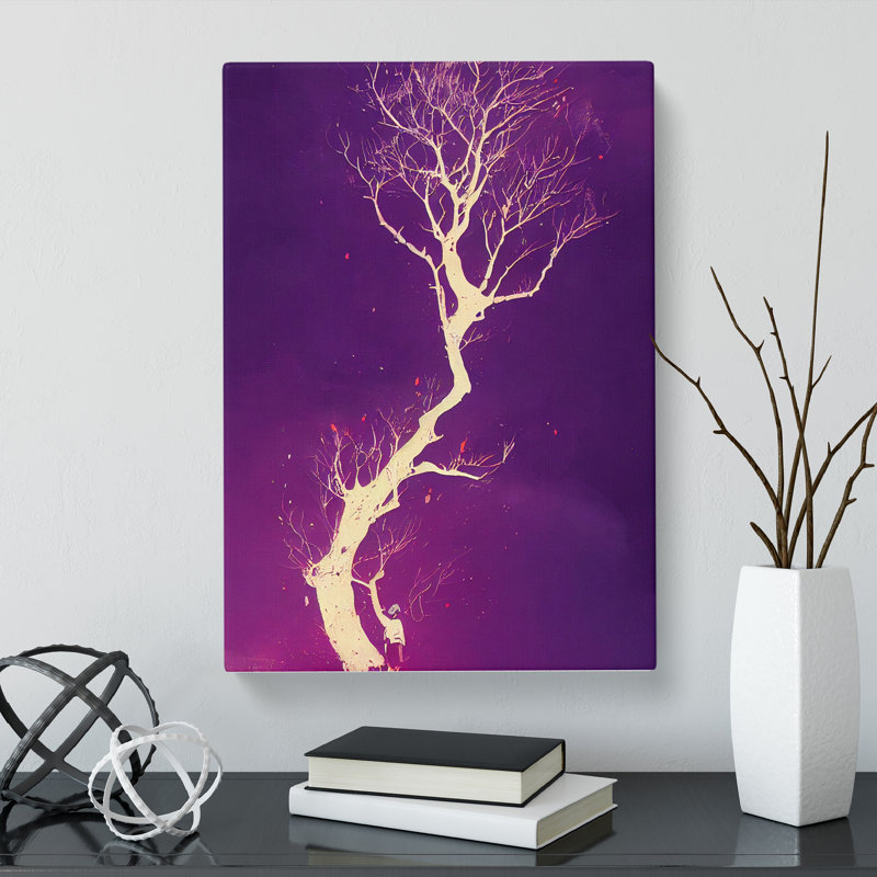 Fedeli Plum Tree Splash - Wrapped Canvas, 60cm H x 40cm W x 3cm D