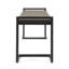 Banc industriel en bois d'acacia et en métal avec pieds en porte-à-faux gris - l 54 po