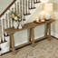 Canapé extra long de 70,86 po Farmhouse - Console rustique pour vestibule et salon